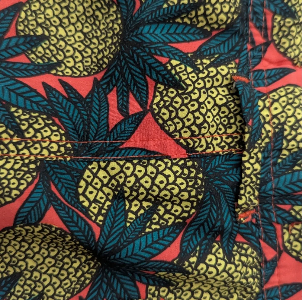Bonobos Riviera Pineapple Print Swim Trunks 7